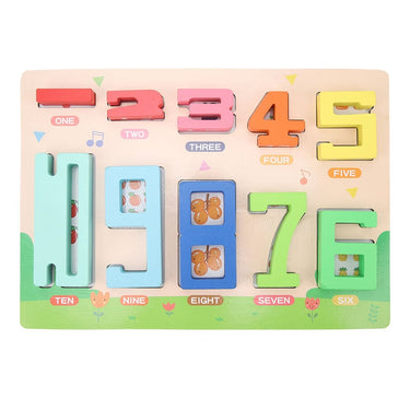 Wooden Montessori Number Blocks For Stacking & Balance